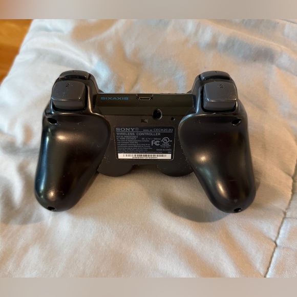 Sony PlayStation 3 PS3 Black Controller DualShock 3 OEM Wireless CECHZC2U -Parts - Picture 2 of 4